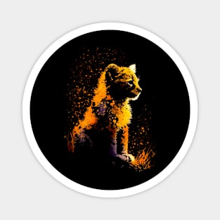 Lion Cub Silhouette #1 Magnet